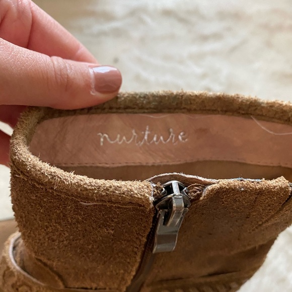 Tan Distressed Booties - Picture 3 of 5